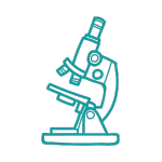 ícone microscópio