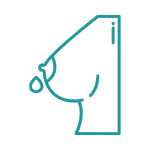 ícone de secreção na mama